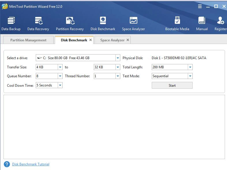 screenshot of MiniTool Partition Wizard